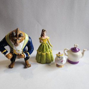 Vintage 1992 Pizza Hut Disney Beauty & The Beast Toys